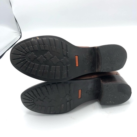 COLE HAAN Nike Air Chelsea Boot Heeled Bootie Ankle Cognac Leather Women Pull On - Picture 10 of 14